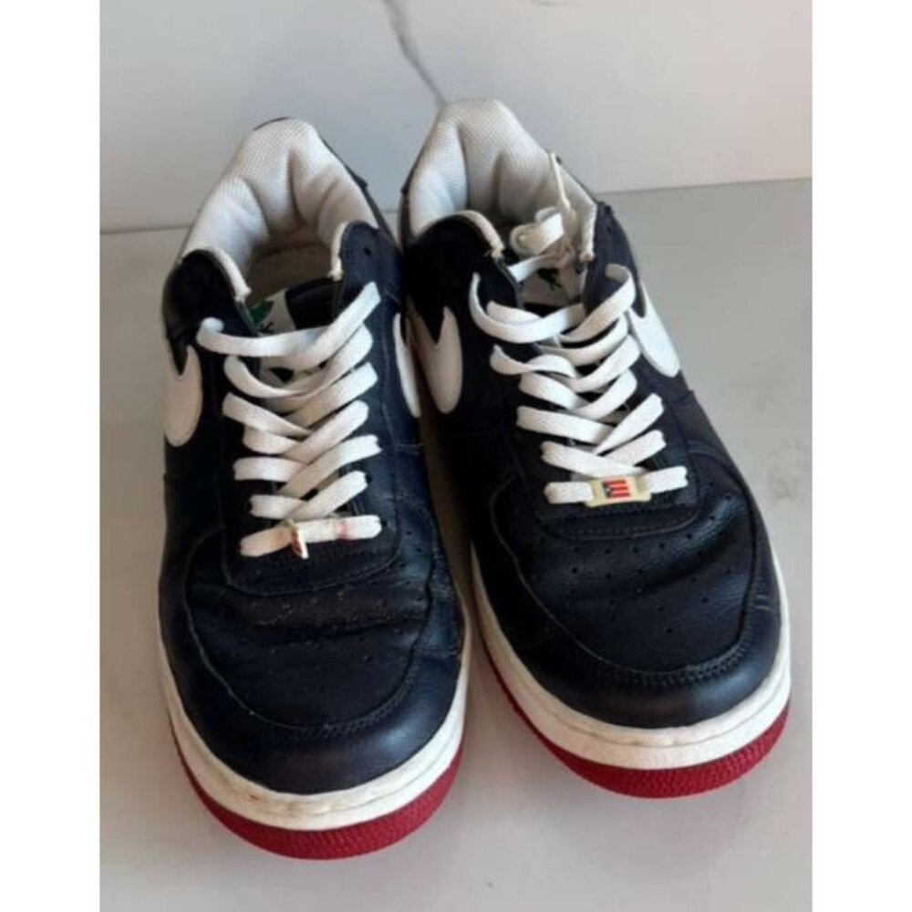 Nike Air Force 1 Mens Puerto Rico 3 2002 Sneakers Shoes Black Size 12